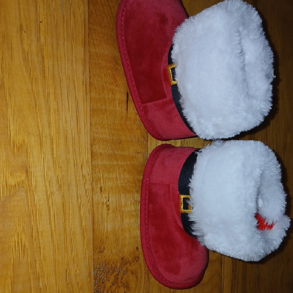 BEIS Red and White Kids Slippers